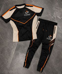 Conjunto Deportivo Personalizado de Camiseta y Pantalones de Poliéster para Hombre, Ropa Deportiva, Traje de Entrenamiento, Ropa Atlética, Conjunto de Gimnasio, Fábrica OEM ODM - Product Image 5