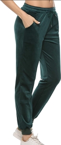 กางเกงจ็อกเกอร์เอวยางยืดสีชมพูพร้อมกระเป๋าข้างกางเกงลำลองสำหรับผู้หญิงสวมใส่ในฤดูใบไม้ผลิ - Product Image 6