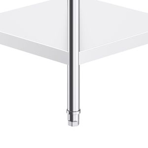 Tavolo da Lavoro Professionale in Acciaio Inox 30 X 36 X 26 Pollici, Banco da Lavoro per Cucina Commerciale con 3 Lati Rivestiti per Preparazione Alimenti - Product Image 5
