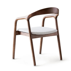 Chaise de salle à manger moderne en bois de manguier écologique avec revêtement en microfibre pour l'ameublement de la maison - Product Image 2