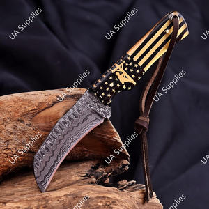 Cuchillo de Acero de Damasco con Hoja Fija Tipo Razor Sharp, para Camping, Caza, Viajes y Senderismo, Personalizable OEM/ODM - Product Image 4