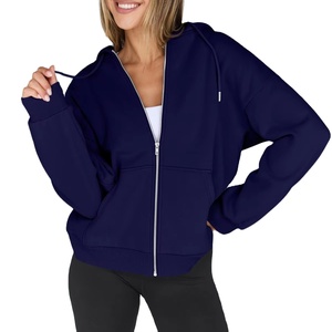 Sweat à capuche décontracté classique brodé en gros pour confortable éponge surdimensionné vierge sweat à capuche pour femme respirant - Product Image 1
