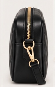 Premium Quilted Leather <b>Zip</b> Closure Crossbody Bag for Lady Luxury Shoulder Handbag Elegant Fashion <b>Purse</b> Custom Design - Product Image 4