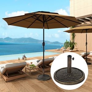 Base per Ombrellone da Patio in Resina Resistente da 26 Libbre per Pali da 1.3'/1.5'/1.9' per Uso Ristorazione - Product Image 2