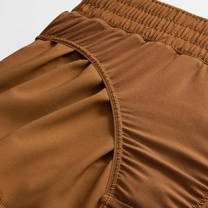 Nouvel Arrivage Shorts Femme Taille Haute Extensibles Style Cycliste Yoga Gym Décontracté Sexy Couleur Unie pour Femme Fabricant OEM - Product Image 2