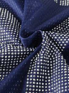 Maillot de football américain en maille surdimensionné pour femme, style streetwear, avec strass, personnalisable, fabricant OEM - Product Image 3