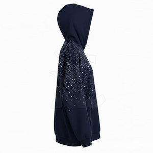Sudadera con Capucha de Algodón con Pedrería, Estilo Casual Urbano, Diseñada para un Uso Diario Cómodo y con un Estilo Moderno - Product Image 4