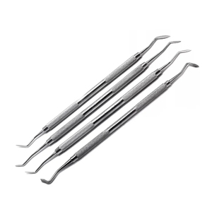 Spatule à <span class=keywords><strong>ciment</strong></span> Hollenback Carver pour modelage de cire, ensemble de 4 outils dentaires en acier inoxydable, certification CE, poignée ergonomique, garantie 1 an - Product Image 4
