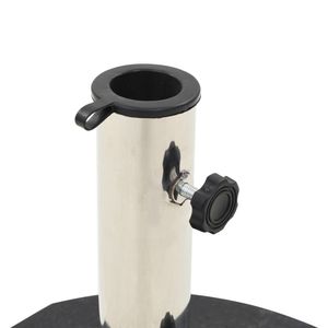 Granito nero 62.8 lb rotondo parasole Base per Patio ombrelloni & basi - Product Image 2