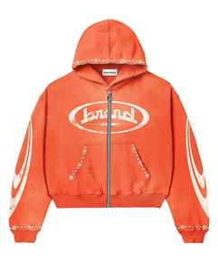 Winter Printed Rhinestone Solid Fleece Lined 2-Piece Men's Tracksuit Streetwear Custom Logo OEM Wholesale Breathable - Product Image 2