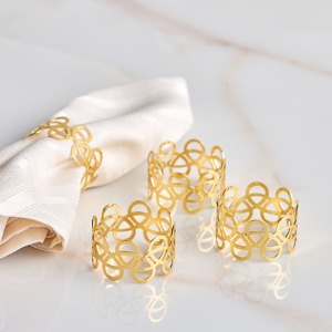 Elegante Anillo de Servilleta de Metal, Accesorio para Servilletas, Ideal para Mesa de Comedor, Bodas, Fiestas, Restaurantes y Banquetes - Product Image 4