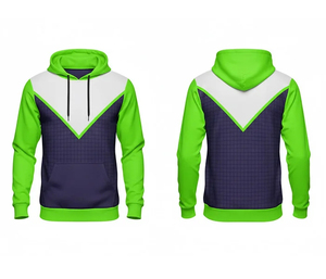 Sweat à capuche polaire personnalisé par sublimation pour l'hiver – Tenue d'équipe sur mesure, respirante, service OEM, color block, pour hommes, femmes et jeunes - Product Image 1