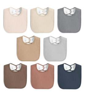 Bavoirs en mousseline de bambou 100% pour nouveau-nés - Ultra-doux, attaches réglables, unisexe - Product Image 5