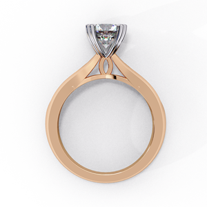 Heart Claw <b>Set</b> Lab Grown Round Diamond Engagement <b>Ring</b> 10K <b>Gold</b> Plated IGI Certified Women's Trendy Style Wedding Gift - Product Image 4