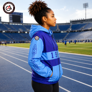 Veste coupe-vent femme broderie Zeta Amicae sororité | Zeta Amicae sororité brodé dames entraîneurs personnalisés Winbraeker Jac - Product Image 3