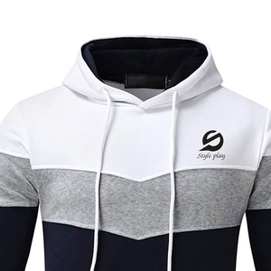 ชุดวอร์มสองชิ้นลายโลโก้แบบกำหนดเองสำหรับฤดูใบไม้ร่วงและฤดูหนาว ระบายอากาศได้ดี แห้งเร็ว สไตล์ไฮสตรีทสำหรับผู้ชาย - Product Image 5