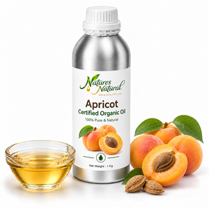 Aceite Cosmético Natural 100% Puro de Albaricoque, Certificado Orgánico, Prensado en Frío, Aroma a Nuez, para el Cuidado de la Piel y el Cabello, Venta al Por Mayor - Product Image 1
