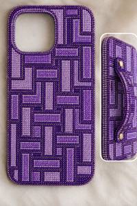 Funda de Teléfono de Lujo Hecha a Mano con Cuentas de Semillas y Base de Algodón, con Detalle de Borlas Bordadas, Coleccionable Artístico - Product Image 4