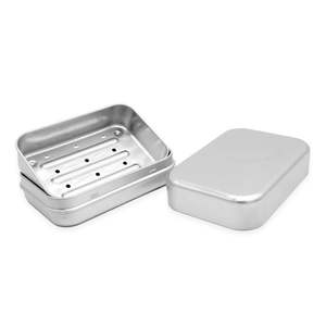 Porte-savon en métal moderne pour salle de bain avec design de drainage pour évier de cuisine et comptoir de salle de bain - Product Image 2