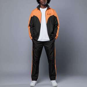 OEM Clothing Manufacturers Custom <b>Waterproof</b> 100% Cotton Winter Heavyweight Windbreaker Tracksuits Zip Jacket Hoodies Shorts <b>Set</b> - Product Image 1