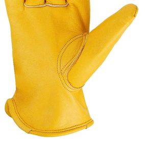 Gants de travail en cuir de vachette pleine fleur, haute performance, protection robuste pour les mains, sécurité, construction, durables, qualité supérieure - Product Image 2