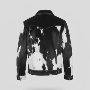 Men Genuine Cowhide <b>Racer</b> <b>Jacket</b> Full Sleeve Sleek Motorcycle Design Durable Leather Windproof Construction for Everyday Fashion - Product Image 2