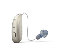 Aide auditive sans fil Bluetooth rechargeable Resound Savi 4 Micro RIE BTE pour l'écoute quotidienne en cas de perte auditive sévère à profonde