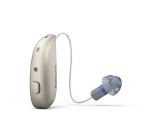 Aide auditive sans fil Bluetooth rechargeable Resound Savi 4 Micro RIE BTE pour l'écoute quotidienne en cas de perte auditive sévère à profonde - Product Image 1
