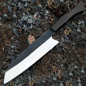 มีดเชฟเหล็กกล้าคาร์บอนทำมือ Jexmoo แบบกำหนดเองได้ พร้อมใบมีดขนาด 8 นิ้ว ด้ามจับสวยงาม ปลอกหนัง - ของขวัญสำหรับเชฟ - Product Image 6