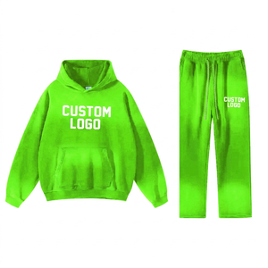 Conjunto de Sudadera y Pantalones Deportivos para Hombre, Estilo Desgastado, Lavado Ácido, Efecto Desteñido por el Sol, Nueva Llegada - Product Image 3
