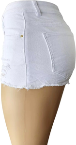 Nuevos shorts de mezclilla para mujer, personalizados, sexys, al por mayor, faldas rasgadas de mezclilla de algodón con bolsillo - Product Image 2