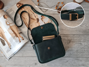 Personalized Leather Crossbody Bag Women <b>Small</b> <b>Purse</b> Shoulder Handbag Cross Body Bag Stylish Leather Gift for Women - Product Image 3