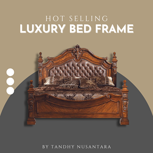 À VENDRE Ensemble de lit de luxe moderne de haute qualité, taille King Queen, pour chambre à coucher, en bois, pour usage hôtelier, cadre de lit personnalisable, vente en gros - Product Image 4