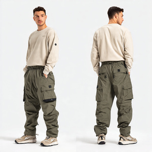 Wholesale Windbreaker Pants <b>Trouser</b> Pajama Mens Outdoor Rain Waterproof Pants Men High <b>Drawstring</b> Waist Windbreaker Pants Men's - Product Image 3