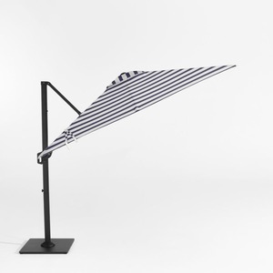 Parasol de jardin grand format et bases de parasol en fer, design moderne, pour hôtel, plage et mobilier de maison - Zelo - Product Image 2