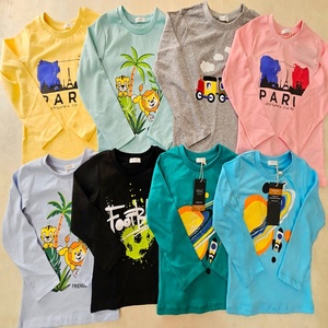 Vêtements pour enfants de marque originaux, surplus de production, lot de vêtements, vêtements pour bébés à manches longues, vêtements pour garçons et filles, stock de t-shirts graphiques - Product Image 2