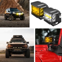 Neue wasserdichte atv utv Stoßstange Halo Combo Beam Flut Hilfs fahrzeug Arbeit Nebel Fahr punkt Bernstein Auto LED Pod Off Road Lichter