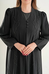 Abaya Premium de Jacquard para Mujer 2026, Conjunto de Invierno de Lujo con Trabajo Artesanal Tradicional, Venta al Por Mayor - Product Image 5