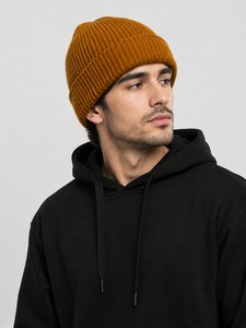 Bonnets de chasse tricotés sur mesure avec logo texte et image imprimée, design personnalisé, bonnet chaud d'hiver - Product Image 2