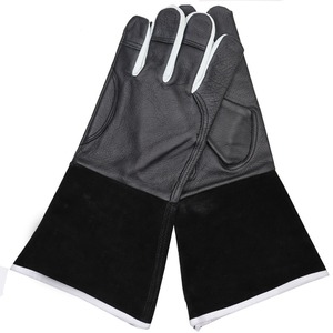 Premium Quality Wholesale Heat Resistant Leather Welding <b>Gloves</b> Cotton Lined TIG Full Thumb Customizable Durable Best Selling - Product Image 4