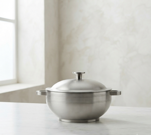 Soupières en acier inoxydable au design simple, style vintage, pour servir les aliments, pour la table, la salle à manger, la cuisine, matériau de bonne qualité - Product Image 1