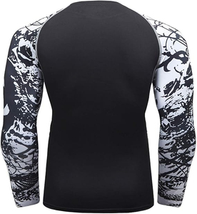 wholesale rash guard uv protection <b>surf</b> wear oem factory oem compression rash guard gym fitness top fast shipping - Product Image 3
