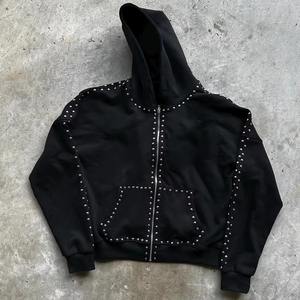 Sweat-shirt à capuche unisexe avec strass, motif diamant scintillant, qualité supérieure, vêtements de mode pour commande en gros - Product Image 1