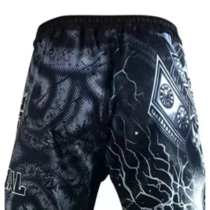 กางเกง MMA แบบซับลิเมชั่นพร้อมดีไซน์รูปหัวกะโหลก ยืดหยุ่นสูง อุปกรณ์ฝึกซ้อมต่อสู้สำหรับนักสู้ ใส่ได้ทุกฤดูกาล - Product Image 5