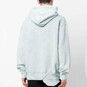 Sweat-shirt Homme Personnalisé avec Logo, Style Vintage, Délavé à l'Acide, Coupe Oversize, Coton Épais, Effet Vieilli, Streetwear, Délavé à la Pierre - Product Image 4