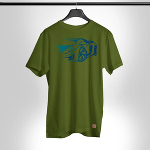 T-shirt pour homme à manches courtes, col rond, coupe classique, style décontracté, 100% polyester, logo tricoté sur le devant, respirant, anti-boulochage - Product Image 3