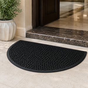 Tapis de porte en caoutchouc au design abstrait 40x60cm, antidérapant, facile à nettoyer, pour usage hôtelier moderne, tapis d'entrée, qualité export, approvisionnement en gros - Product Image 2