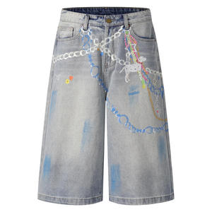 Women Casual Denim <b>Shorts</b> High Waist Paperbag Ruffled Frill Elastic Waistband with Fabric Belt Summer Cotton <b>Jean</b> <b>Shorts</b> - Product Image 5