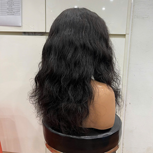 Peluca de Cabello Ondulado Natural 2026 a Precio de Fábrica, Peluca de Cabello Vietnamita Sin Procesar con Cierre, Extensiones de Cabello con Cutícula Alineada al por Mayor, Encaje HD - Product Image 1