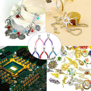 Ensemble de 5 pinces à bec de canard pour bijoux, mini pinces de bijouterie DIY avec poignée confortable pour la fabrication de bijoux et le sertissage de fils - Product Image 5